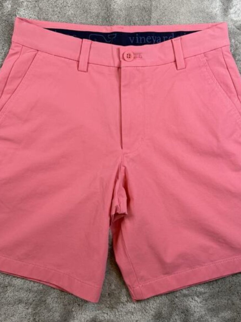Vineyard Vines Mens 28x8 Pink‎ Tech Breaker Golf Shorts Stretch Performance